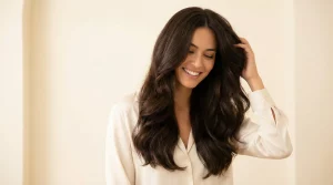 hero-feines-haar-erfahrungen - Friseur Dilek - Friseur Dilek Voluminöses Haarergebnis nach Haarverlängerung für feines Haar mit Hairdreams Microlines Fine bei DILEK Friseur Offenbach